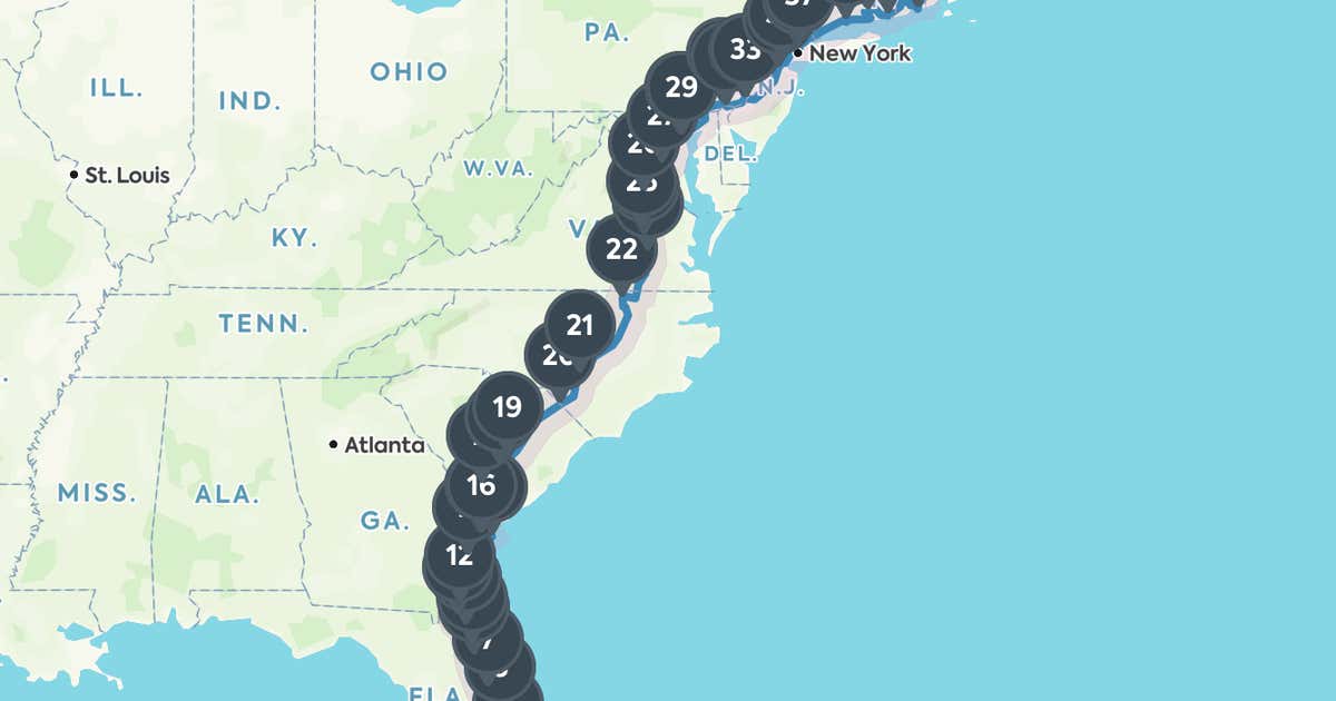 i 95 road trip planner