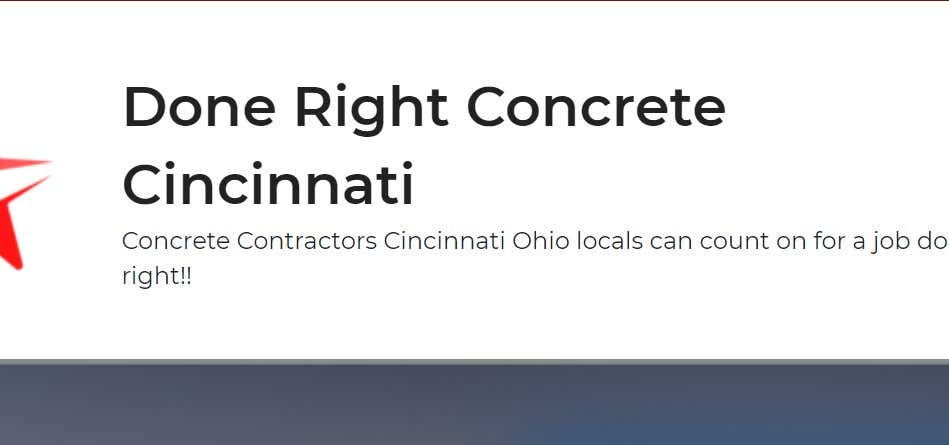 Concrete Done Best Cincinnati