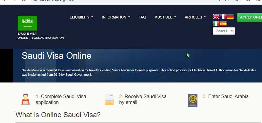 SAUDI  Official Government Immigration Visa Application Online FOR NETHERLANDS CITIZENS - SAUDI visumaanvraag immigratiecentrum